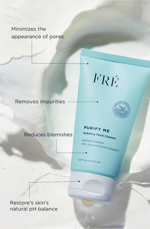 Fré Skincare Purify Me Hydrating Facial Cleanser In White