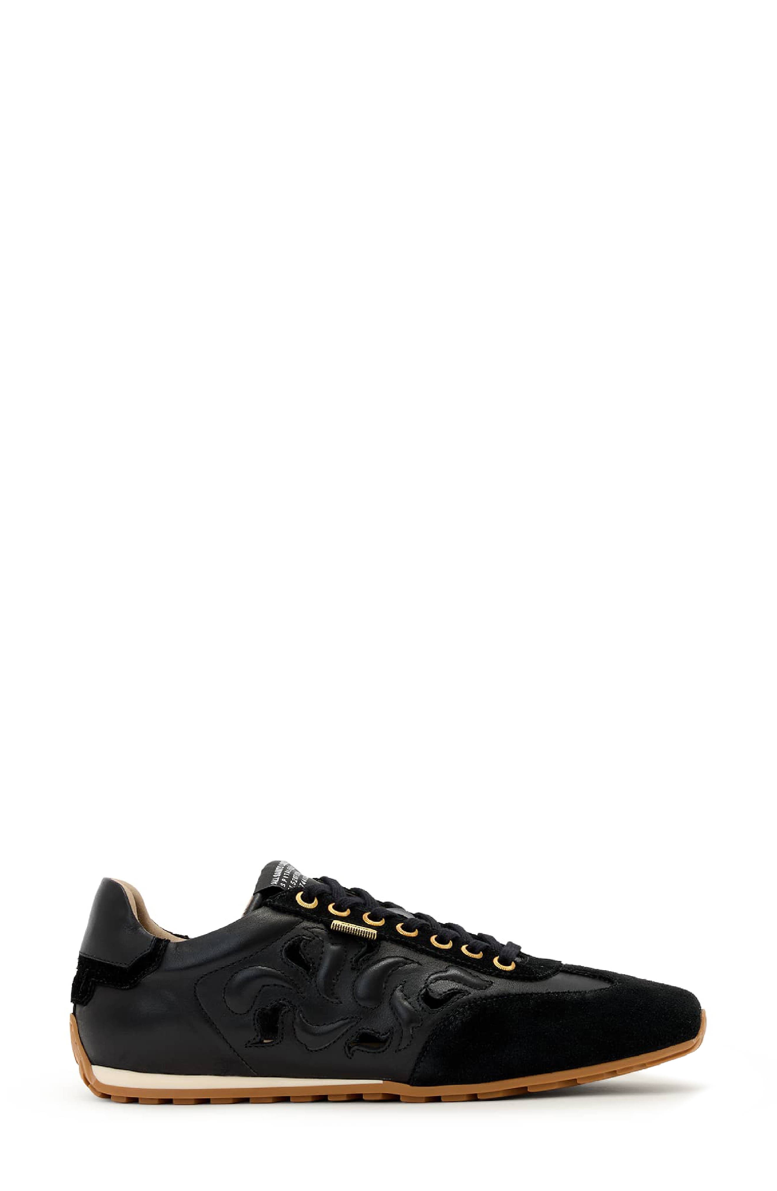 AllSaints Liam Western Sneaker, Alternate, color, Black