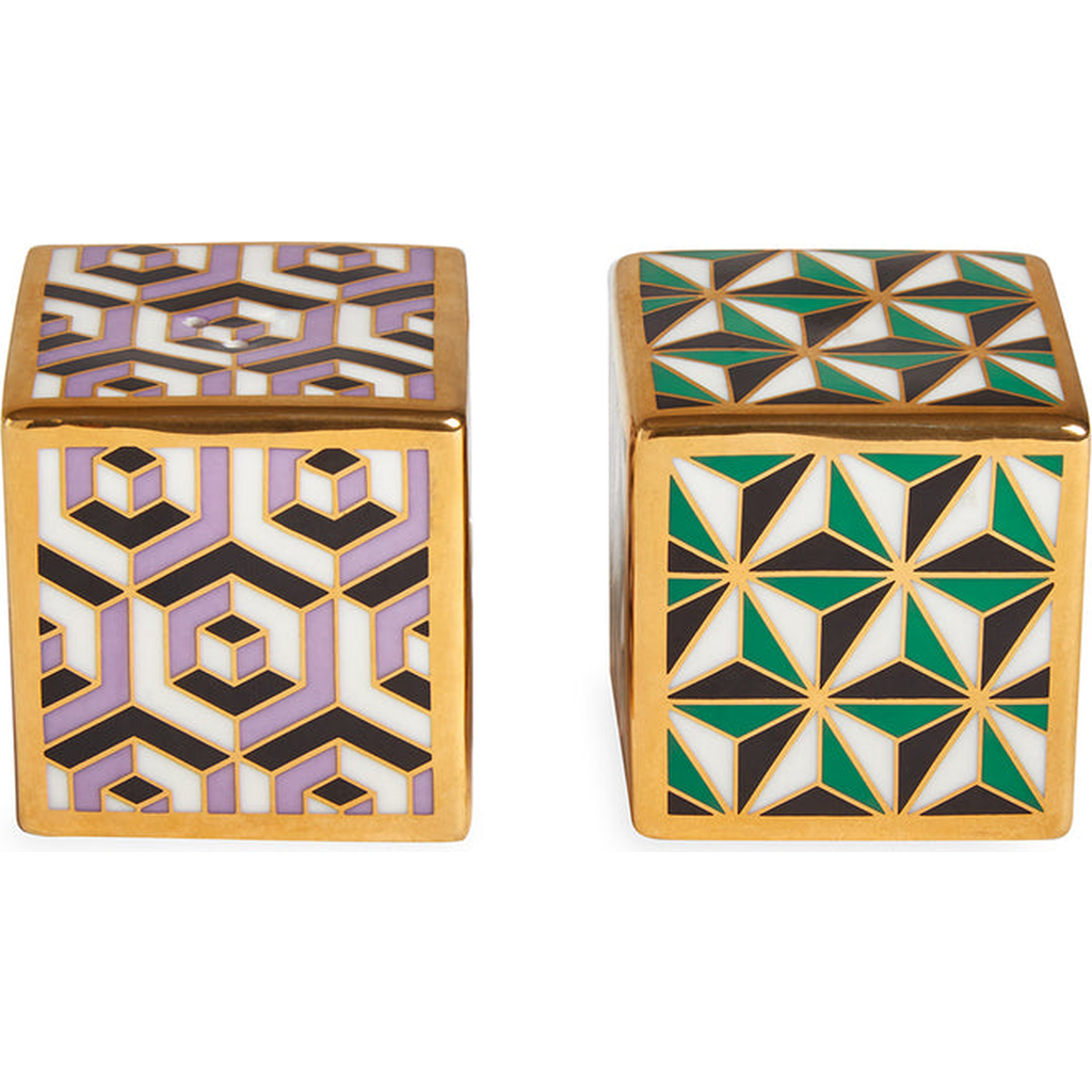Jonathan Adler Versailles Porcelain Salt And Pepper Shakers In Multi