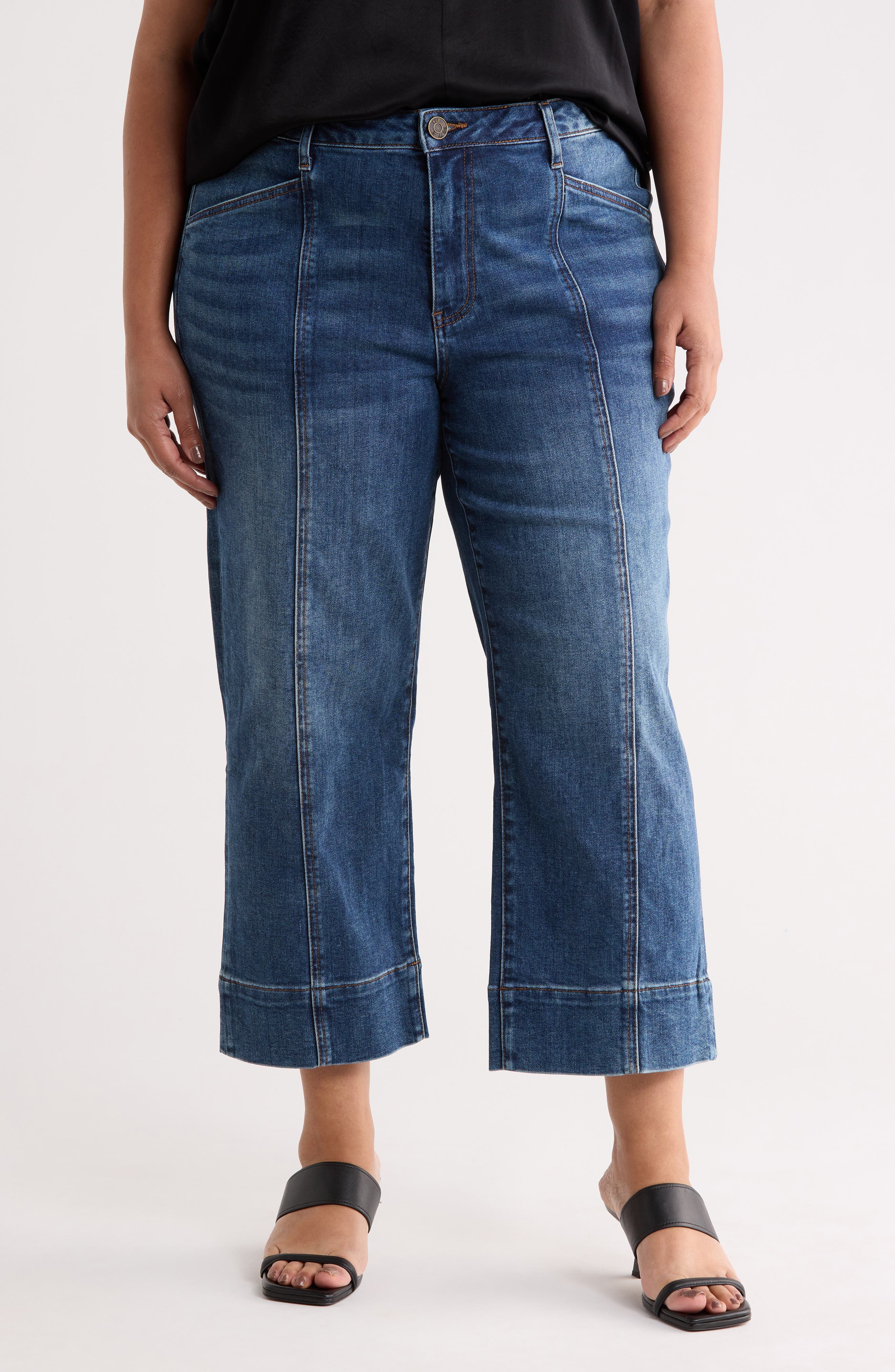 KUT from the Kloth Lucy High Waist Cropped Jeans