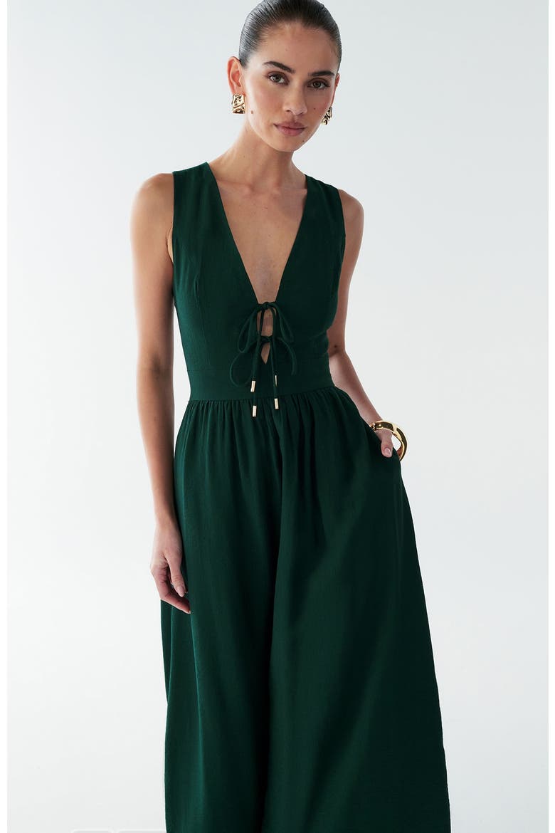 Amber Maxi Dress, Alternate, color, Emerald