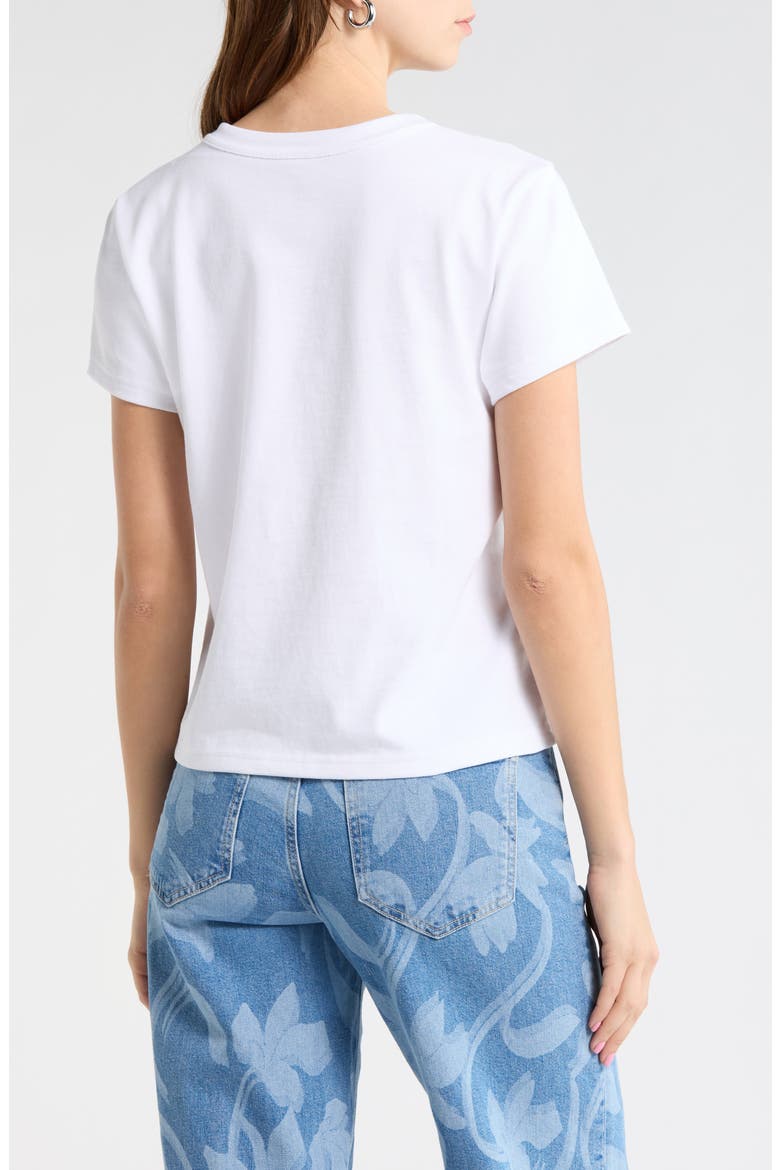 Crewneck Cotton T-Shirt, Alternate, color, WHITE