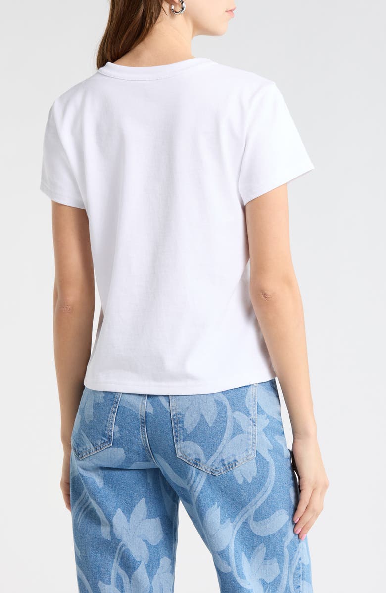 Rails Crewneck Cotton T-Shirt, Alternate, color, White