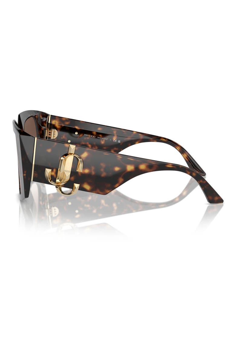 55mm Gradient Butterfly Sunglasses, Alternate, color, HAVANA / GRADIENT BROWN