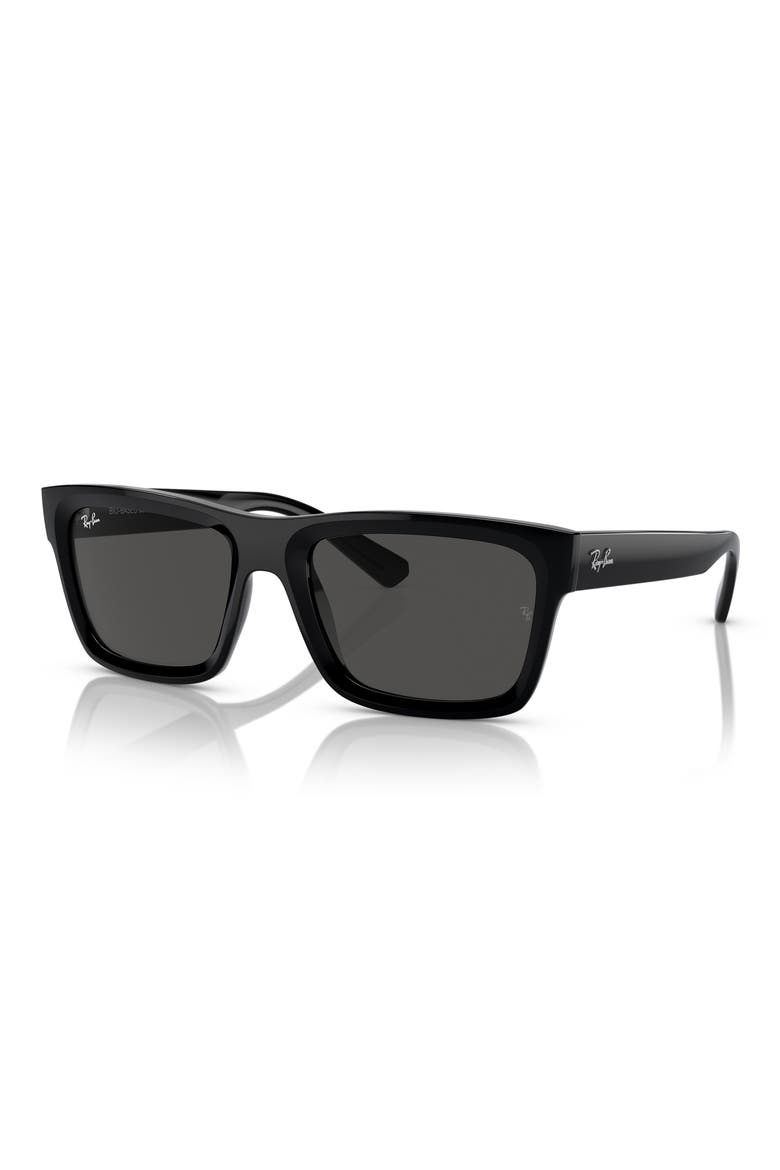 Warren 54mm Rectangular Sunglasses, Alternate, color, DARK GREY