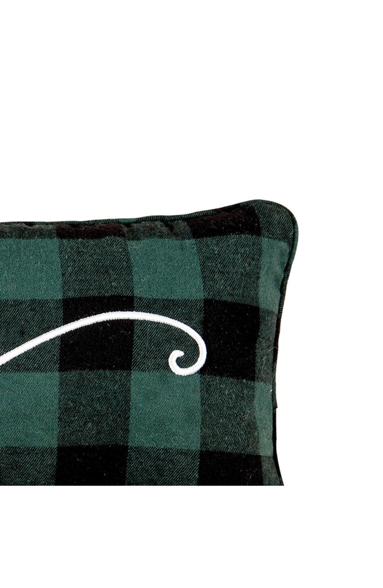 C&F Home Merry Christmas Embroidered Throw Pillow, 9" x 22", Alternate, color, Black