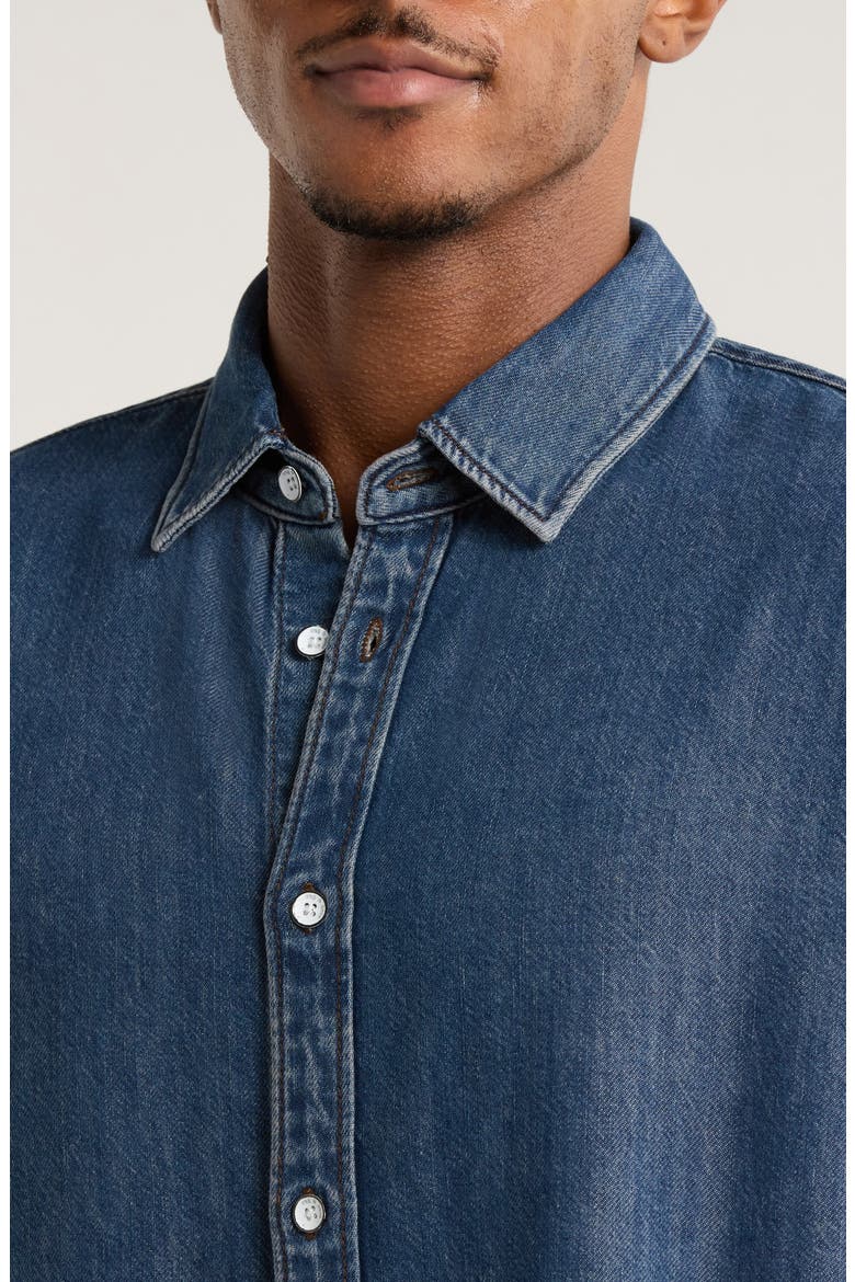 Finch Featherweight Denim Button-Up Shirt, Alternate, color, KNMRE
