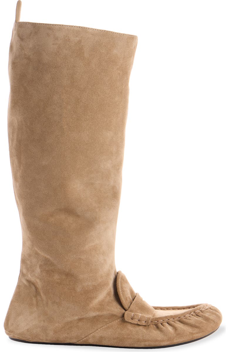 Acne Studios Moc Toe Loafer Boot, Alternate, color, Beige