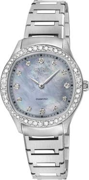 GEVRIL Morcote Diamond Swiss Quartz Bracelet Watch