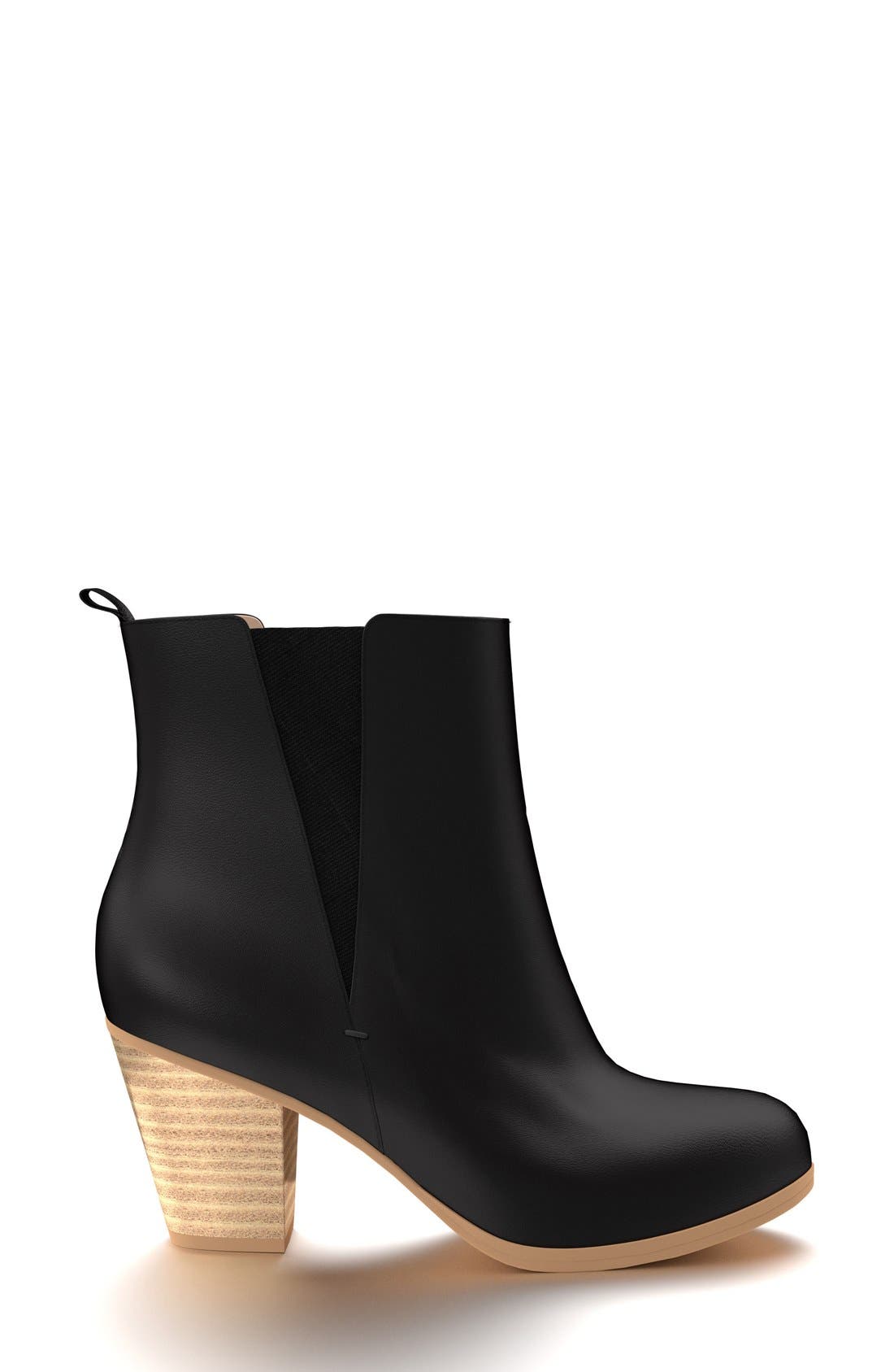 Shoes of Prey Block Heel Chelsea Boot, Alternate, color, 