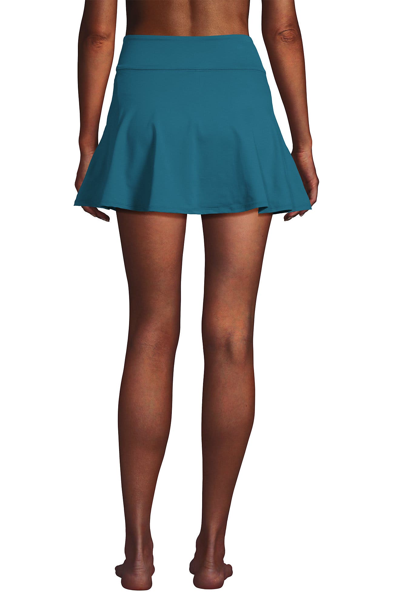 High Waisted Tulip Hem Swim Skort - image 4