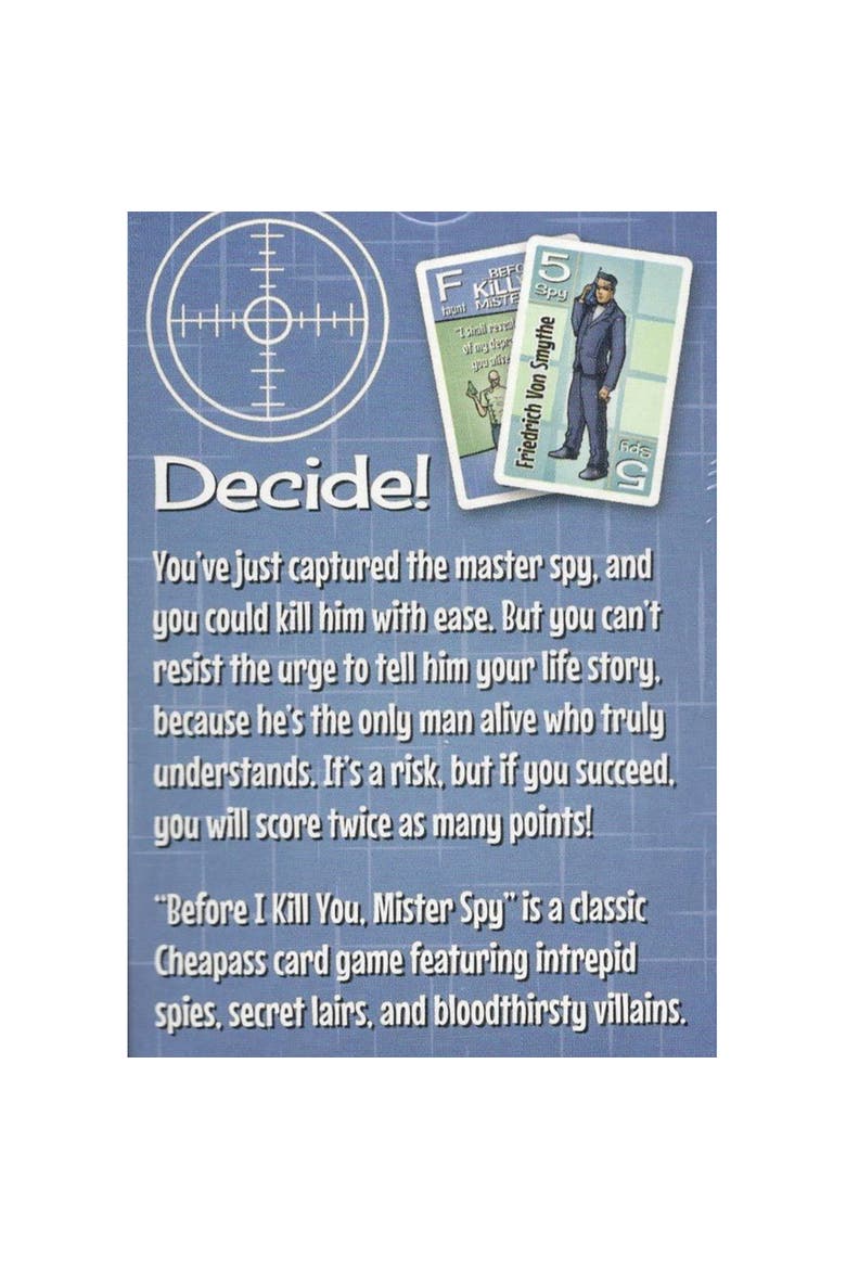 Before I Kill You, Mister Spy, Ages 12+, Alternate, color, Multicolored