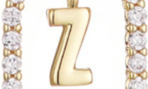 Adornia Floating Letter Initial Cubic Zirconia Pendant Necklace