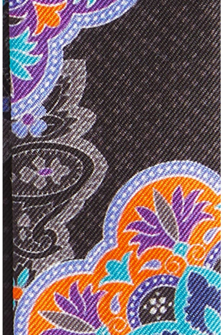 Paisley Silk Suspenders, Alternate, color, CHARCOAL