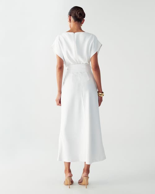 Willa Shauna Midi Dress In White