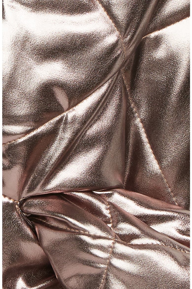 Metallic Puffer Scarf, Alternate, color, WARM PEWTER
