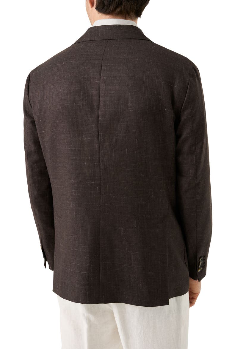 Wool & Silk Soft Jacket, Alternate, color, MEDIUM BROWN