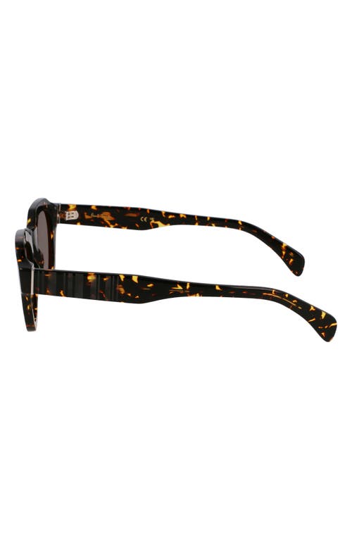 Paul Smith Lyford 48mm Small Modified Rectangular Sunglasses In Havana