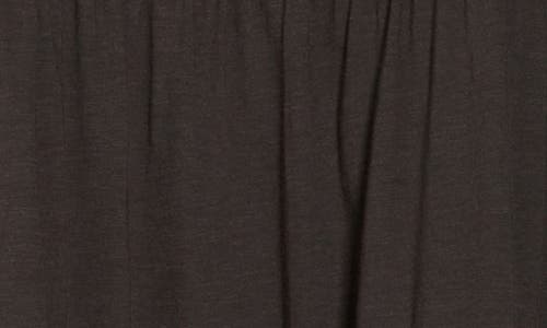 Lucky Brand Embroidered Square Neck Cotton & Modal Top In Raven
