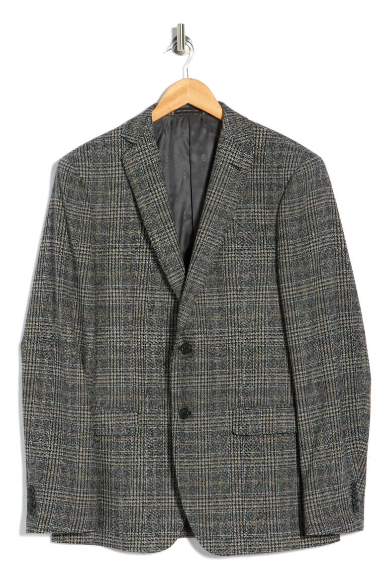 Screenweave Plaid Sport Coat, Alternate, color, BLUE
