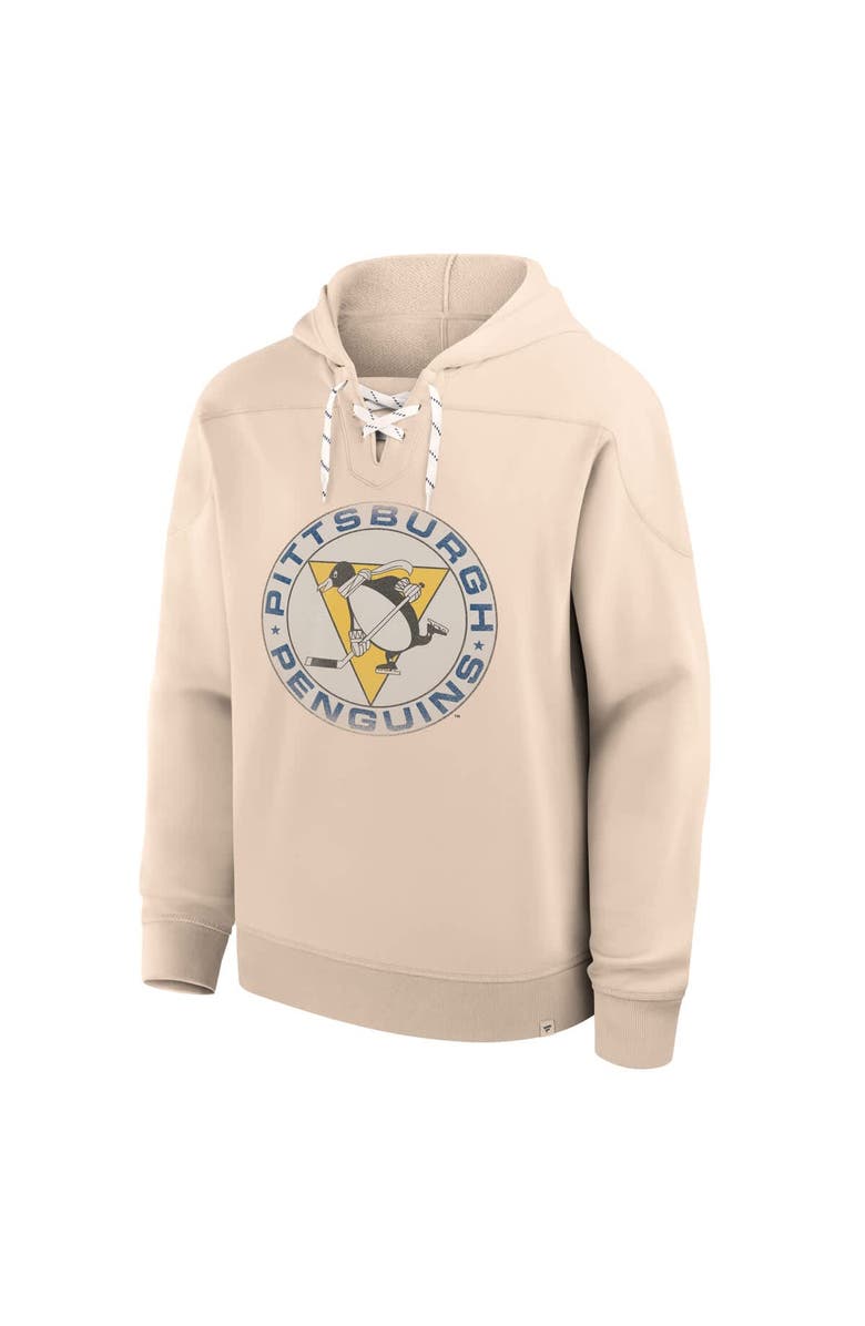 FANATICS Men
s Fanatics Cream Pittsburgh Penguins Vintage Hoodie, Alternate, color, Cream