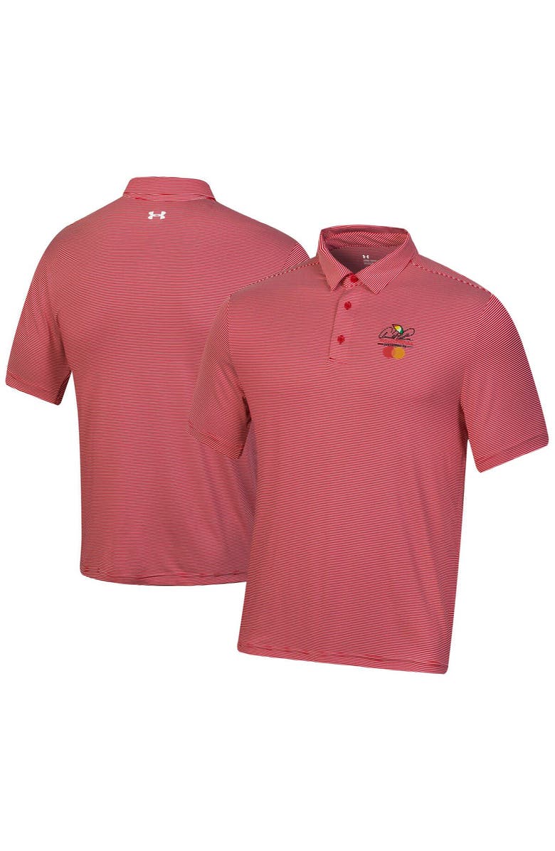 Under Armour Men's Under Armour  Red Arnold Palmer Invitational T2 Green Bridge Stripe Polo, Main, color, 