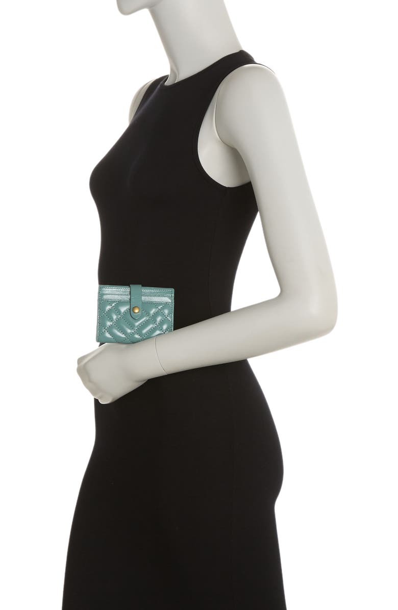 Kurt Geiger London Quilted Leather Bifold Card Wallet, Alternate, color, 