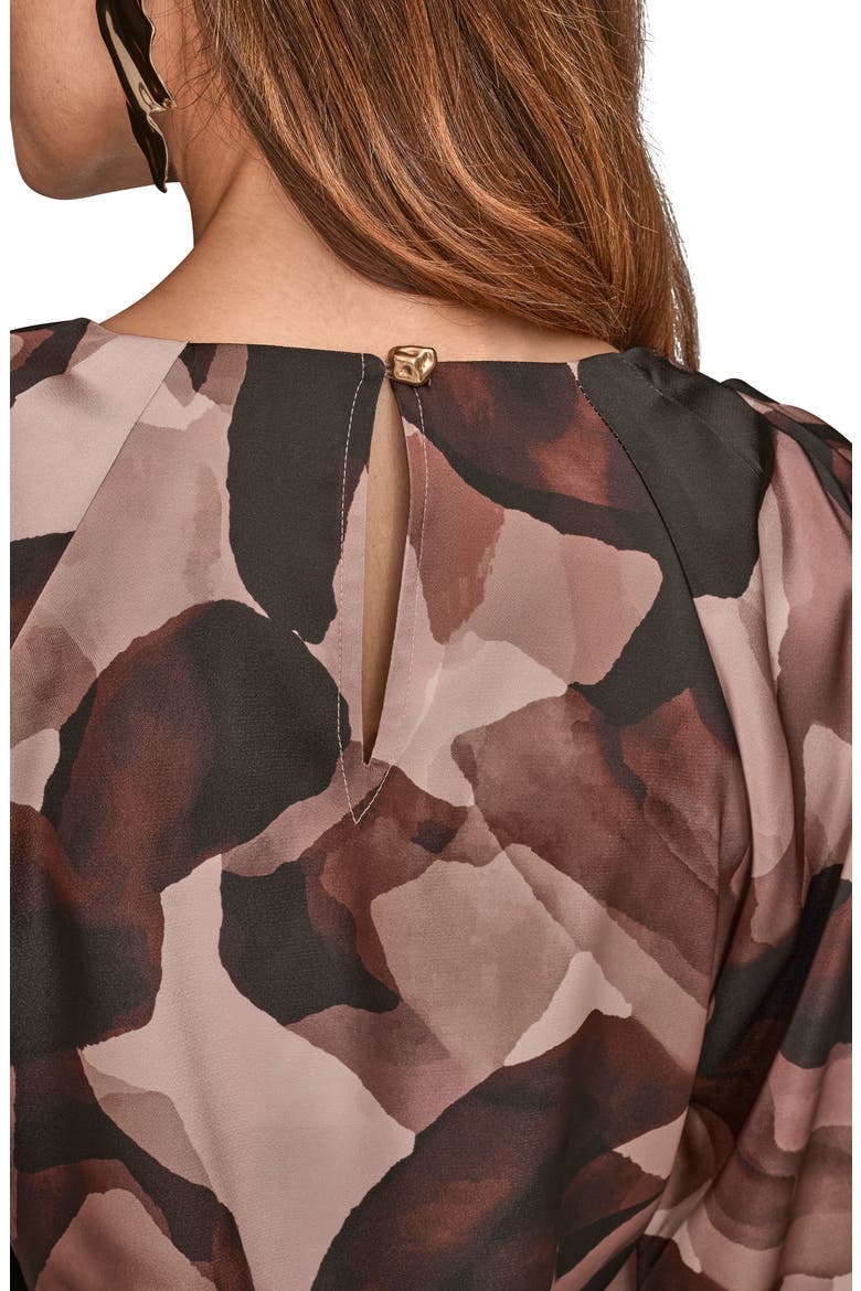 Abstract Print Chain Detail Long Sleeve Top, Alternate, color, NOLITA MULTI