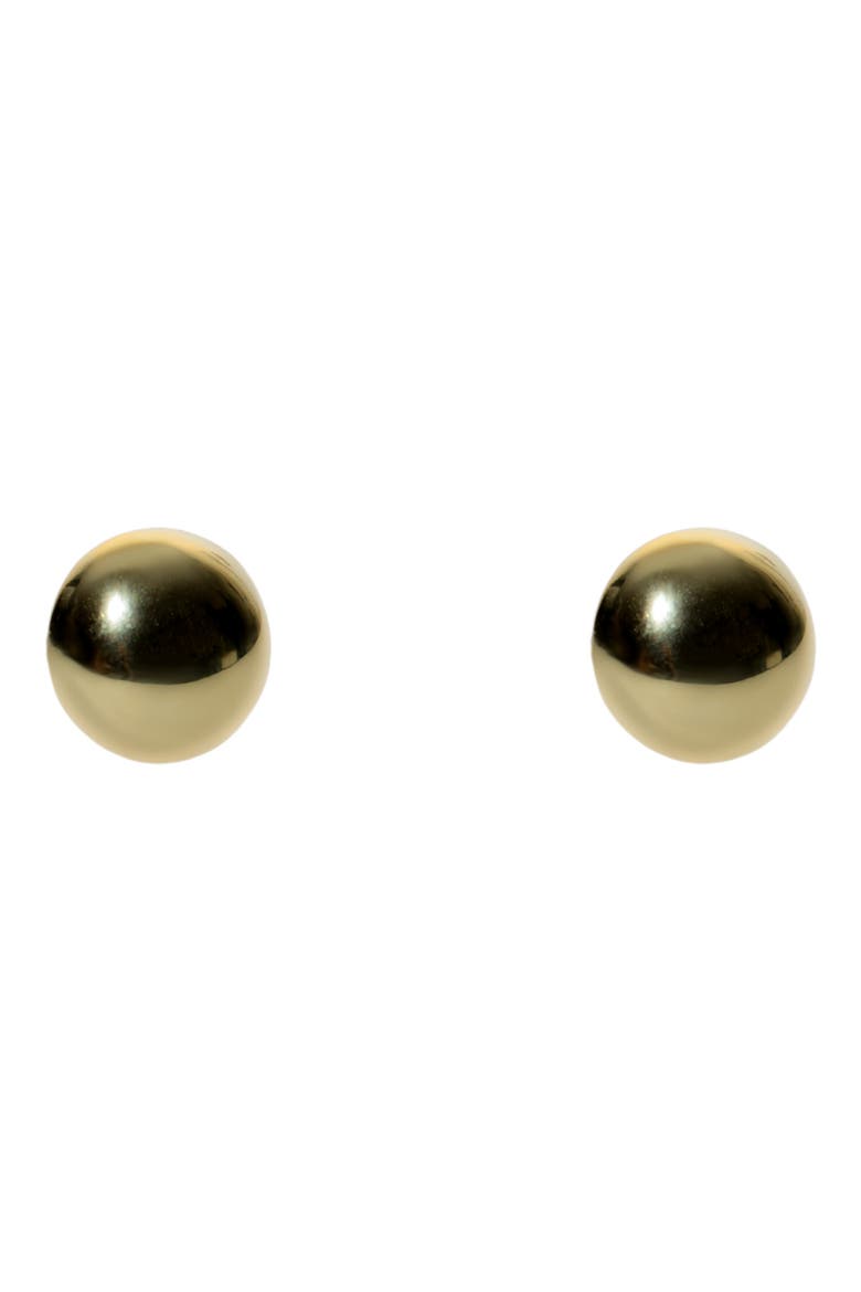 Flat Ball Stud Earrings, Main, color, GOLD