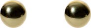 Argento Vivo Sterling Silver Flat Ball Stud Earrings