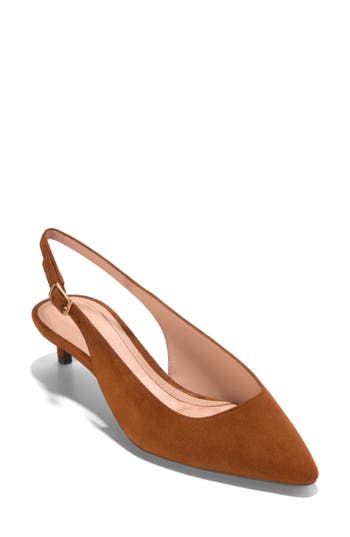 Cole Haan The Go-to Jocelyn Slingback Pump In Brown