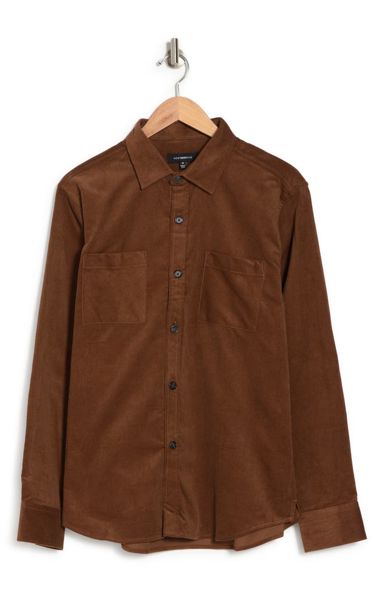 WESTZEROONE Barton Shirt Jacket, Alternate, color, Tobacco