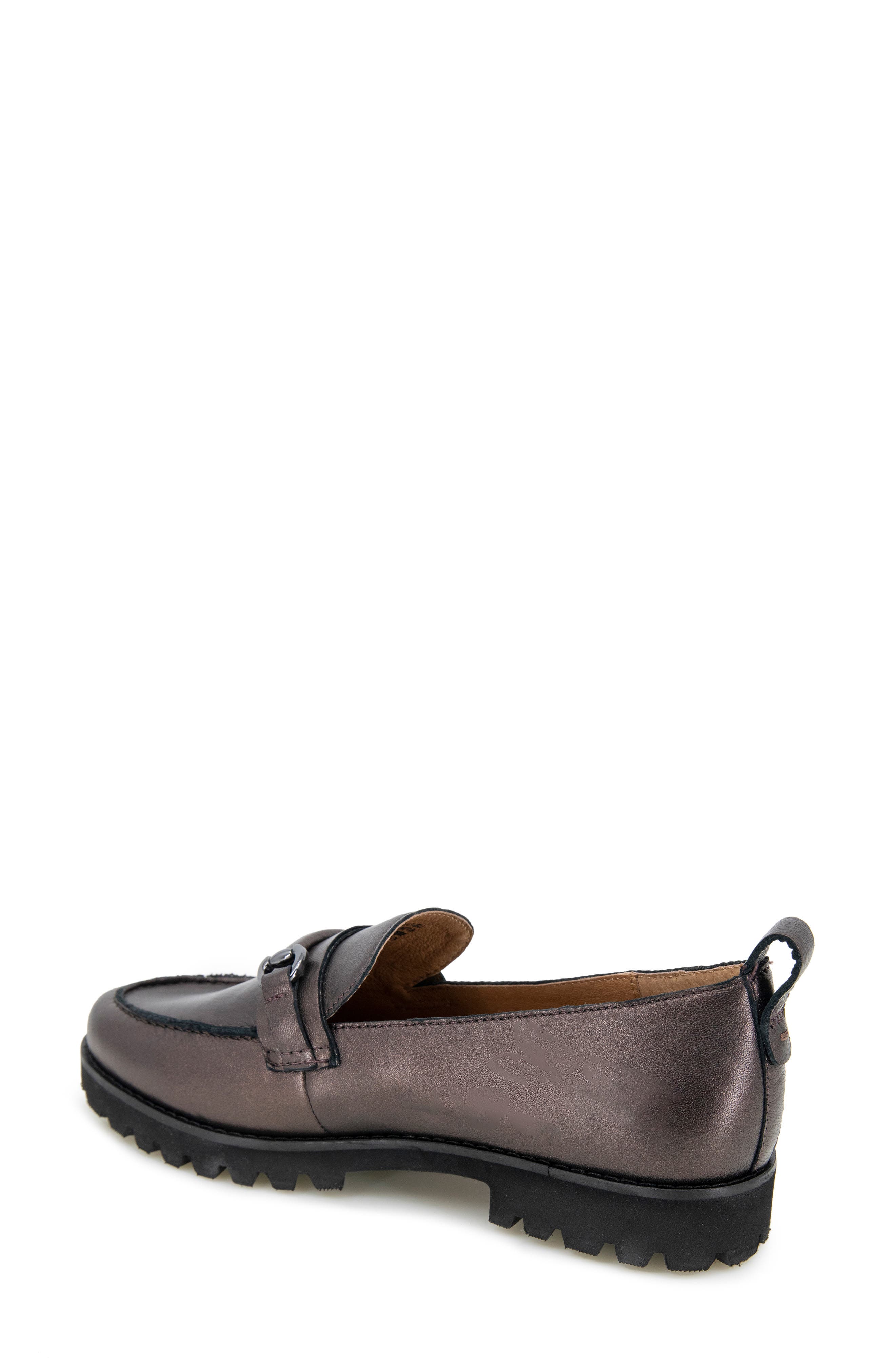 Gentle Souls Eugene Lug Sole Loafer, Alternate, color, Bronze Leather