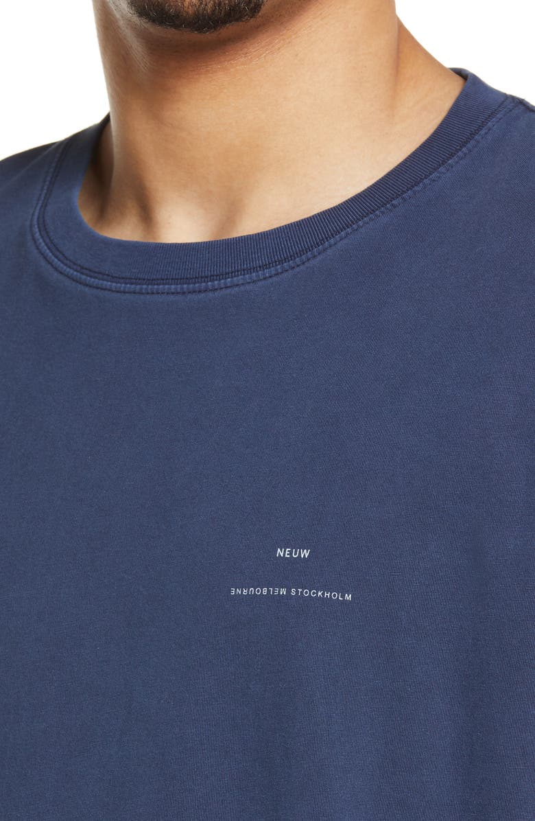 NEUW DENIM Men's Band Double Home Logo T-Shirt, Alternate, color, 