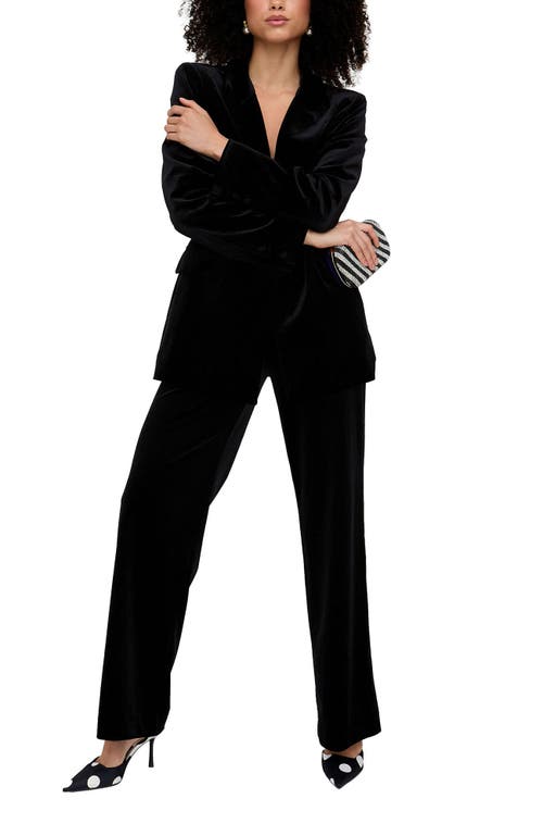 Lily And Lionel London Valerie Tailored Velvet Blazer In Animal Print