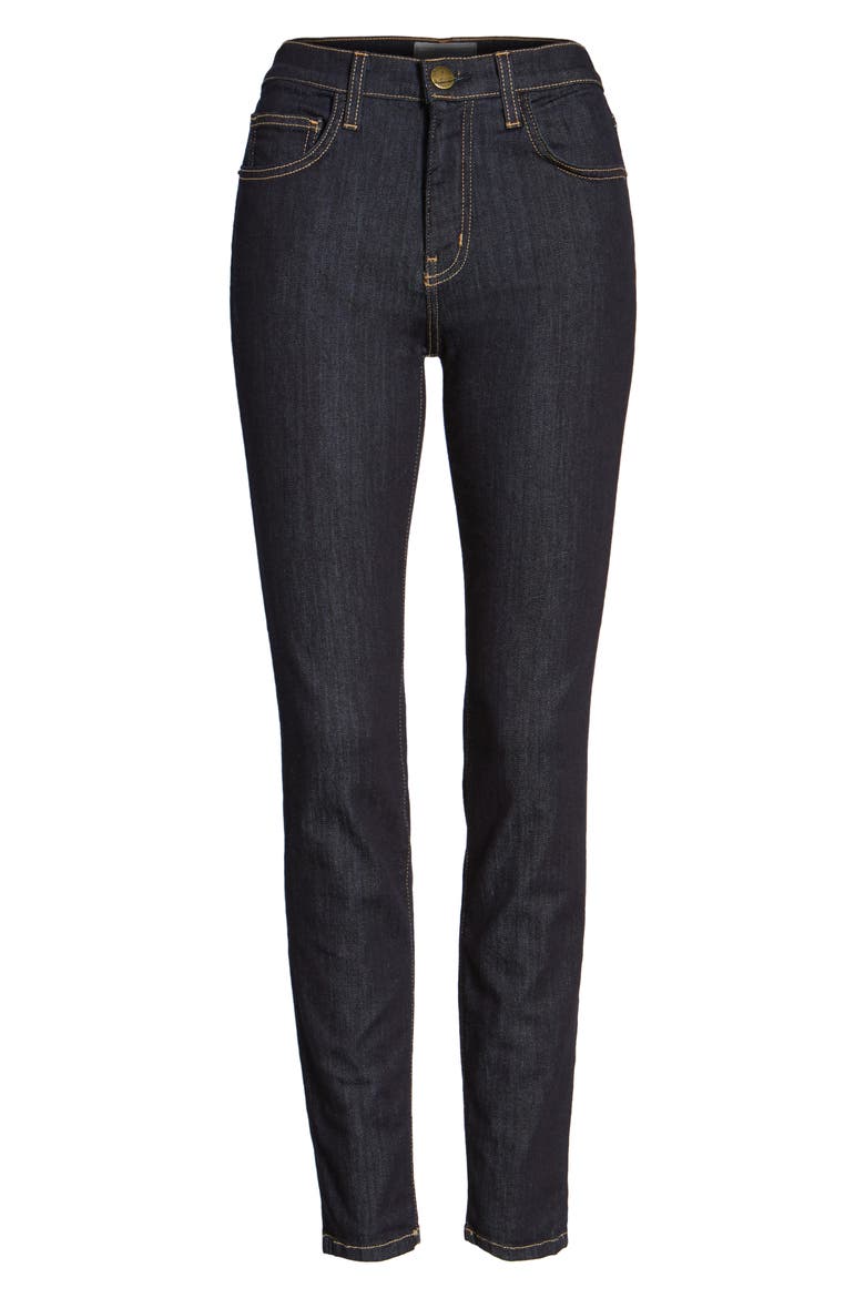 High Waist Skinny Ankle Jeans, Main, color, RINSE