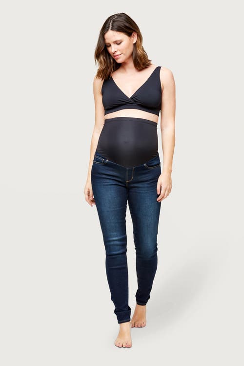 Nom Maternity Soho Skinny Over The Belly Maternity Jean In Blue