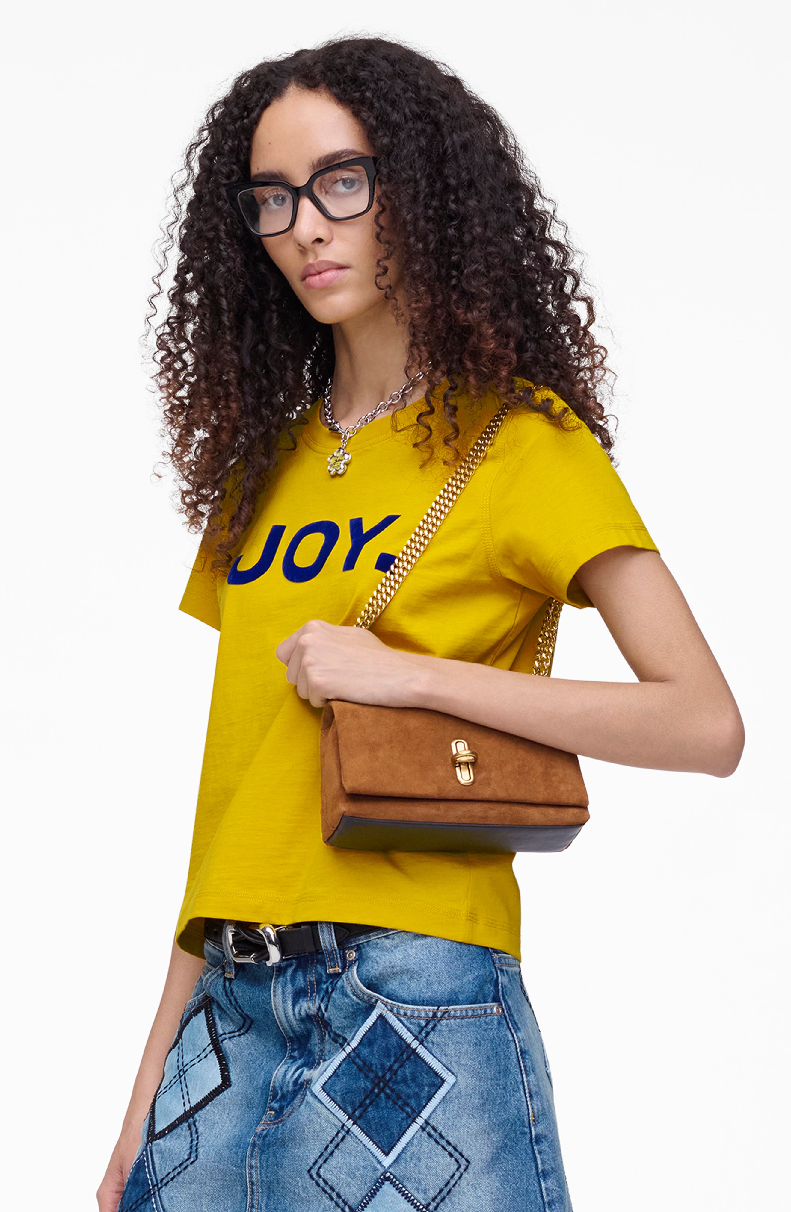 Marc Jacobs The Dual Chain Mini Suede Sack Bag, Alternate, color, 