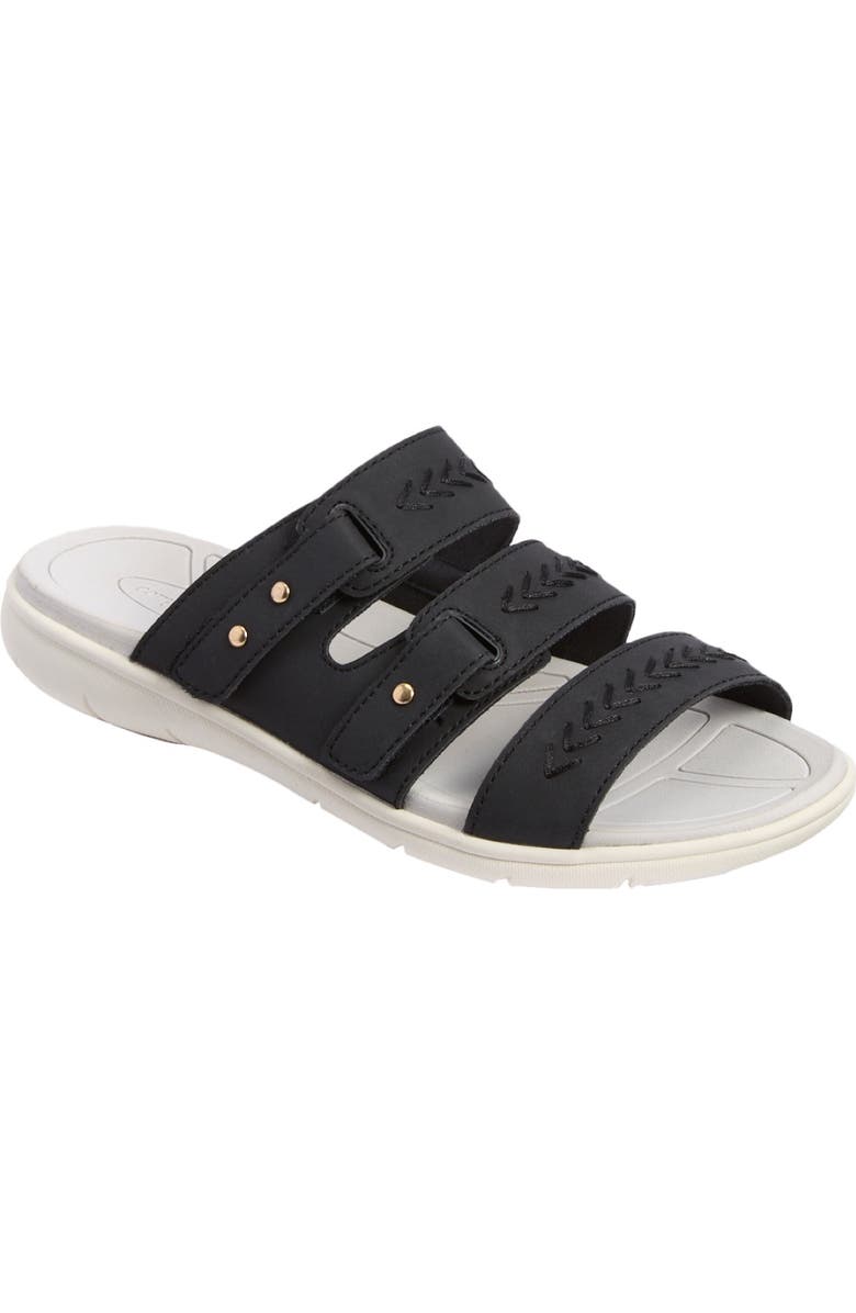 Comfortview The Lark Water Friendly Slip On Sandal, Main, color, Black