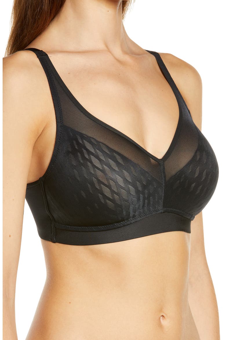 Elevated Allure Wireless Bra, Alternate, color, BLACK