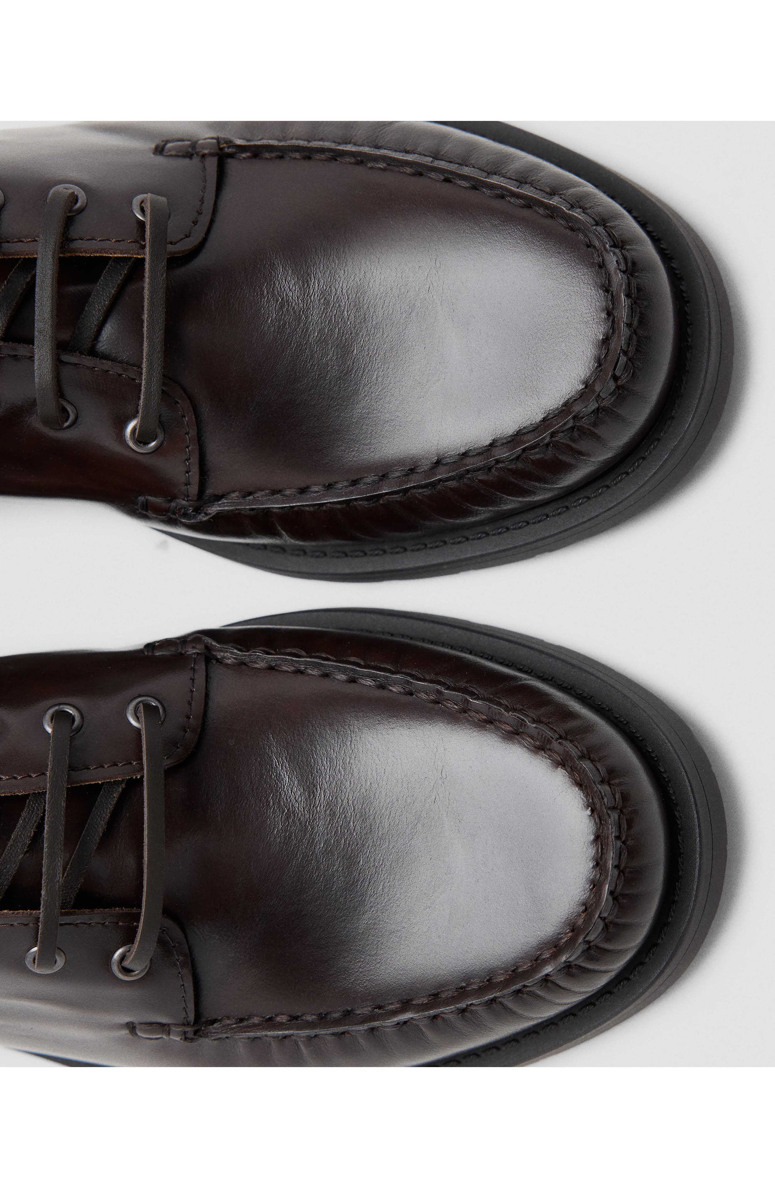 Leather Deck Shoe, Alternate, color, BROWN