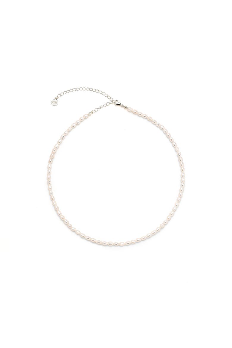 Pure Light Baroque Freshwater Pearl Choker Necklace, Alternate, color, Gold