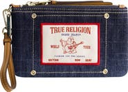 True Religion Buddha Patch Denim Wristlet