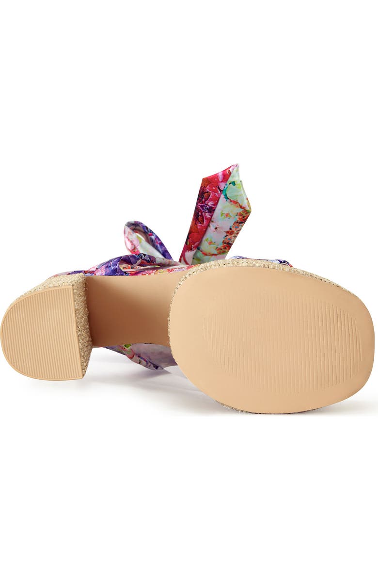 AZALEA WANG Lazuli Ankle Wrap Platform Sandal, Alternate, color, Pink