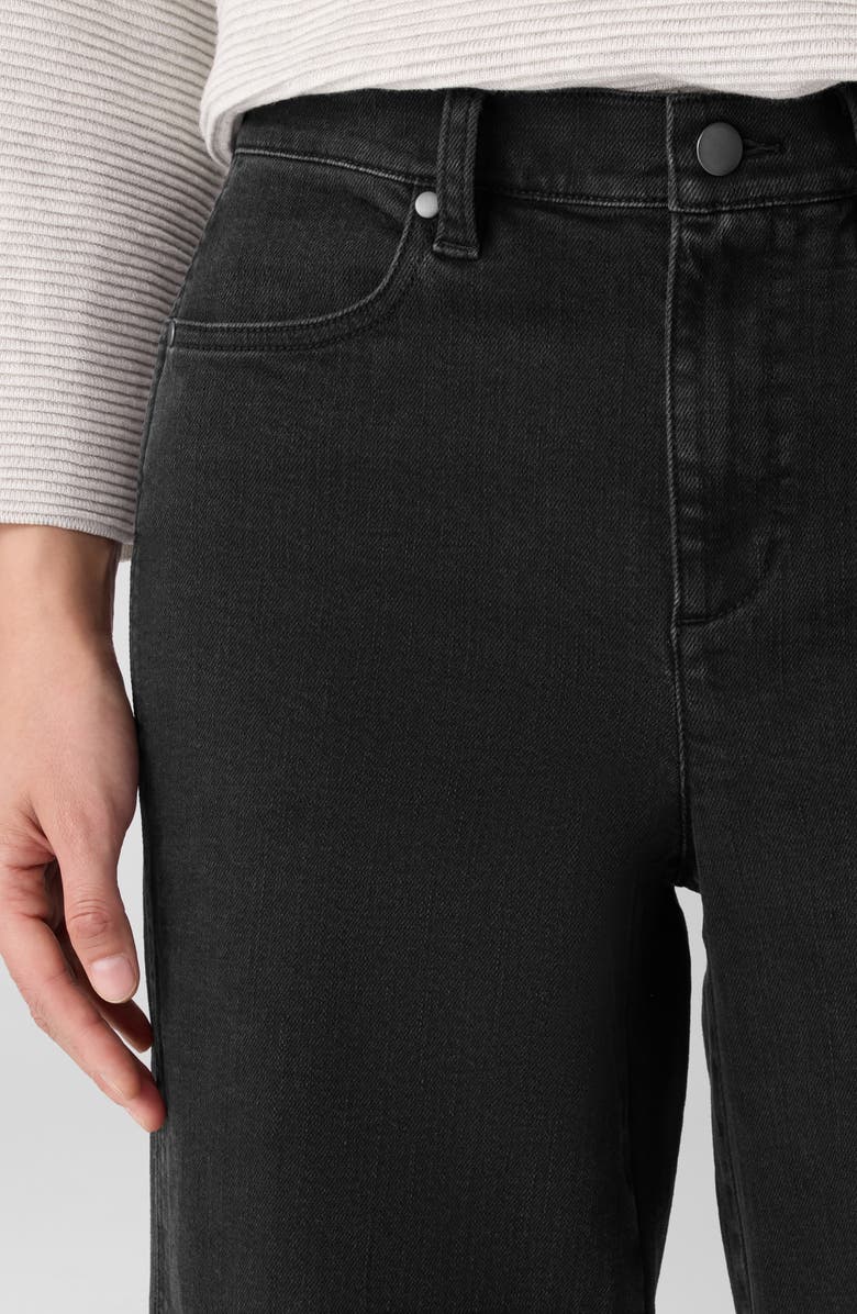 Eileen Fisher Wide Leg Jeans, Alternate, color, Black