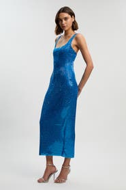 Karen Millen Crystal Embellished Jersey Midi Dress