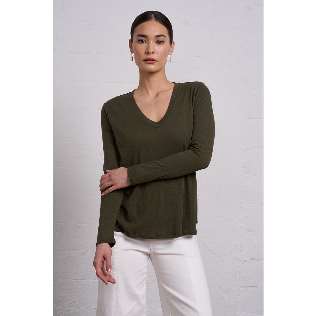 Franne Golde Slub Jersey Long Sleeve Tee