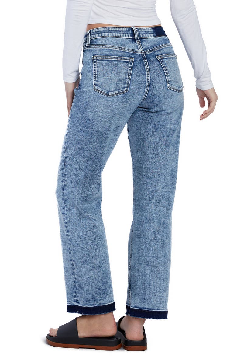 Release Hem Straight Leg Jeans, Alternate, color, MAJESTIC BLUE