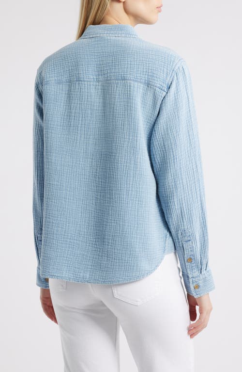 BEACHLUNCHLOUNGE BEACHLUNCHLOUNGE CONNIE COTTON GAUZE BUTTON-UP SHIRT 