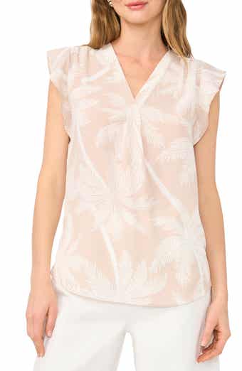 Vince Camuto Flutter Sleeve Top